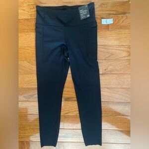 GapFit Recycled Power 7/8 Leggings Black High Rise Pockets NWT Size S